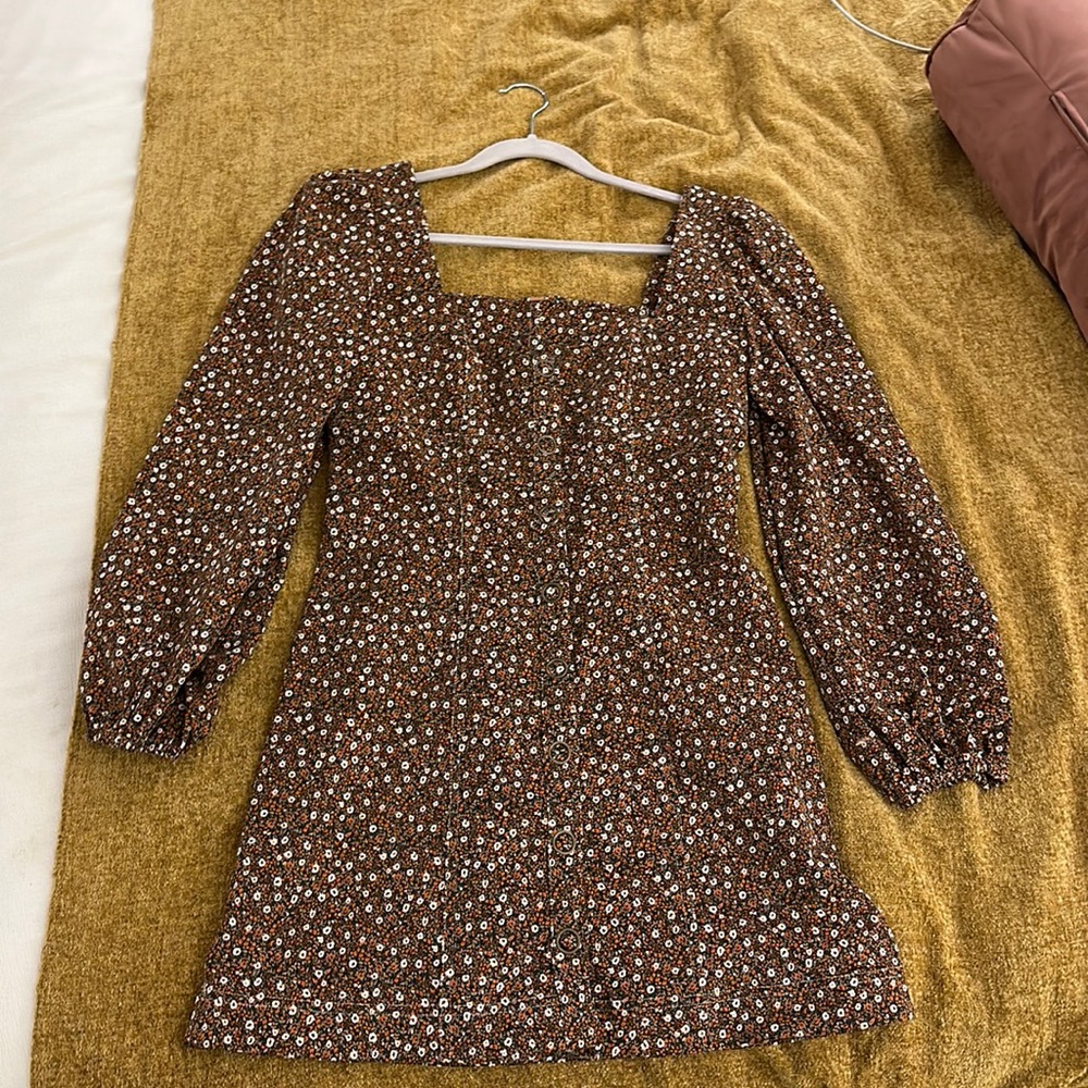 Free people floral puff sleeve dress